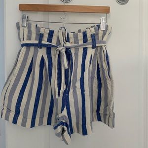 Madewell Striped Paperbag Short